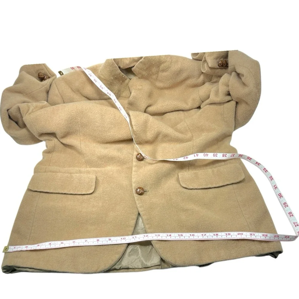 Bill Blass Tan‎ Camel Hair Blazer Sport Coat Jacket Vintage Old Money Preppy